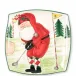 Old St. Nick Square Platter - Golfing 12"Sq