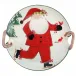 Old St. Nick Handled Round Platter - Ice Skating 15.25"D