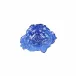Ostrica Glass Blue Small Plate 8.25"L, 6.75"W