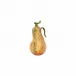 Pumpkins Figural Amber Glass Gourd