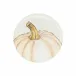 Pumpkins Salad Plate - White Medium Pumpkin 9"D