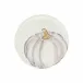 Pumpkins Salad Plate - Gray Medium Pumpkin 9"D