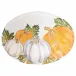 Pumpkins Large Oval Platter w/ Assorted Pumpkins 21.5"L, 15.75"W