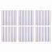 Papersoft Napkins Americana Stripe Cocktail Napkins (Pack of 20) - Set of 6 5"Sq (Folded) 10"Sq (Flat)