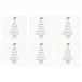 Papersoft Napkins Holiday Tree Cocktail Napkins (Pack of 20) - Set of 6 5"Sq (Folded) 10"Sq (Flat)