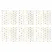 Papersoft Napkins Dot Linen Cocktail Napkins (Pack of 20) - Set of 6 5"Sq (Folded) 10"Sq (Flat)