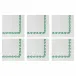 Papersoft Napkins Florentine Green Cocktail Napkins (Pack of 20) - Set of 6 5"Sq (Folded) 10"Sq (Flat)