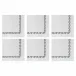 Papersoft Napkins Florentine Gray Cocktail Napkins (Pack of 20) - Set of 6 5"Sq (Folded) 10"Sq (Flat)