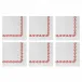 Papersoft Napkins Florentine Red Cocktail Napkins (Pack of 20) - Set of 6 5"Sq (Folded) 10"Sq (Flat)