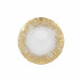 Rufolo Glass Gold Brushstroke Salad Plate 8.5"D