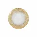 Rufolo Glass Gold Brushstoke Salad Plate