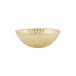 Rufolo Glass Gold Crocodile Small Bowl 6.5"D, 2.25"H