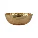 Rufolo Glass Gold Honeycomb Large Bowl 10"D, 4"H