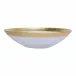 Rufolo Glass Gold Organic Large Bowl 12"D, 3"H