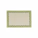 Tavola Green Scalloped Placemats - Set of 4 19"L, 13"W