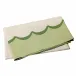 Tavola Green Scalloped Tablecloth 102"L, 63"W