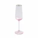 Rainbow Pink Champagne Flute 9"H, 6 oz