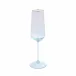 Rainbow Turquoise Champagne Flute 9"H, 6 oz