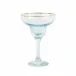 Rainbow Turquoise Margarita Glass 6.5"H, 4 oz