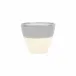 Viva Garden Light Gray Reactive Cachepot Medium 7"D, 6.25"H