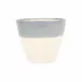 Viva Garden Light Gray Reactive Cachepot Large 9.5"D, 8"H