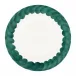 Lisbon Green Brushstroke Round Platter 13"D