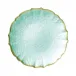 Baroque Glass Aqua Salad Plate 8.5"D