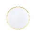Baroque Glass Clear Salad Plate 8.5"D