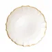 Baroque Glass White Salad Plate 8.5"D