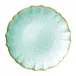 Baroque Glass Aqua Service Plate/Charger 13"D