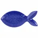 Santorini Large Cobalt Figural Fish Platter 19"L, 8.5"W