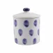 Santorini Dot Small Canister 5"D, 6.25"H