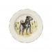 Wildlife Black Hunting Dog Salad Plate 8.5"D