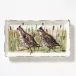 Wildlife Quail Rectangular Platter 13.75"L, 7.75"W