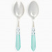 Aladdin Brilliant Aqua Salad Server Set 9.75"L