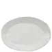 Lastra Light Gray Oval Platter 18.5"L, 12.5"W