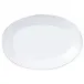 Melamine Lastra White Oval Platter 18"L, 12.5"W