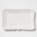 Incanto Stone White Lace Small Rectangular Platter 15.25"L, 9.5"W