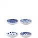 Santorini Assorted Condiment Bowls - Set of 4 5.75"D