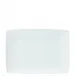 Carre White Rectangular Plate