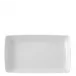 Carre White Rectangular Plate