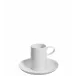 Domo White Coffee Cup & Saucer