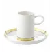 Domo Gold Coffee Cup & Saucer