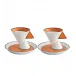 Jazz Set 2 Coffee Cups & Saucers