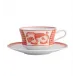 Coralina Tea Cup And Saucer, Set Of 4