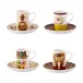 Pessoa Set Of 4 Espresso Cups And Saucer