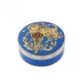 Golden Large Round Box Dog