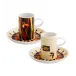 1822 Set 2 Coffee Cups With Saucers