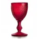 Bicos Red Set With 4 Water Goblets