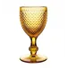Bicos Amber Set With 4 Red Wine Goblets